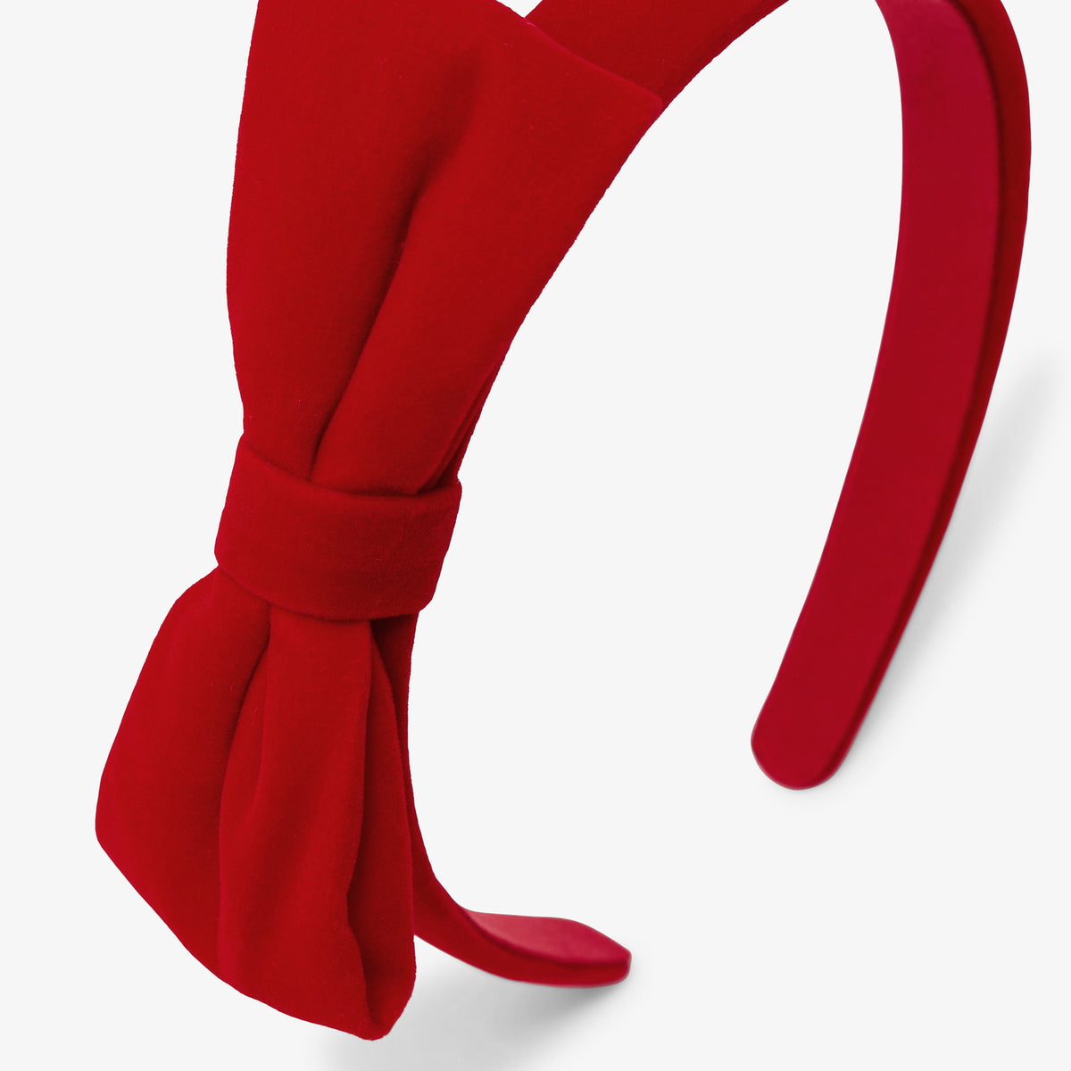 Girl velvet bow headband