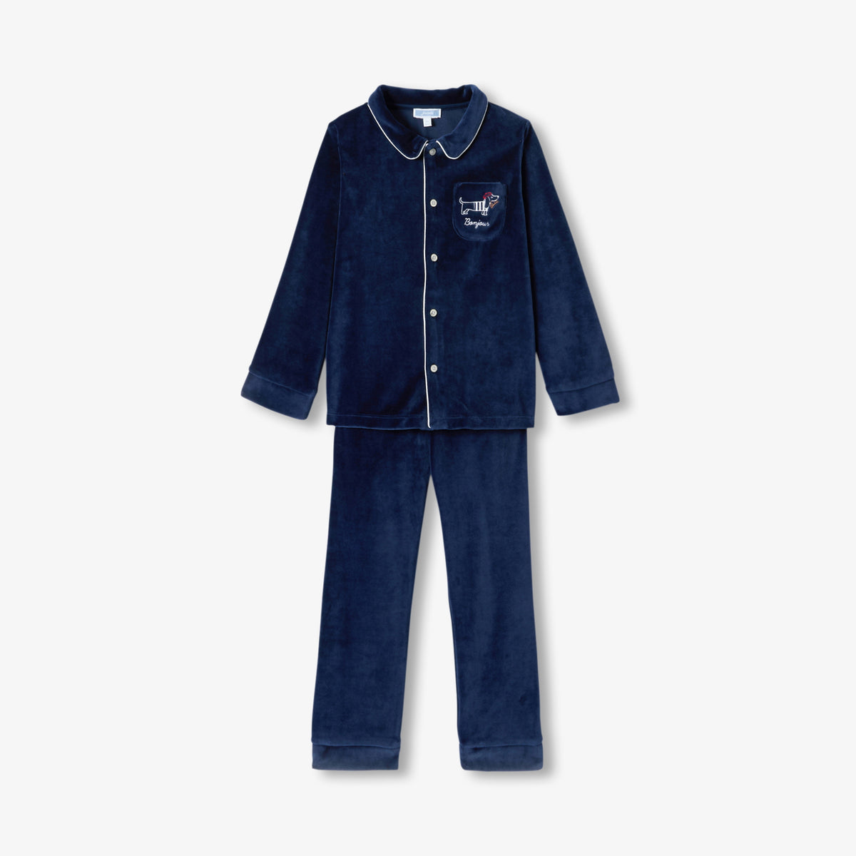 Boy velvet pyjamas