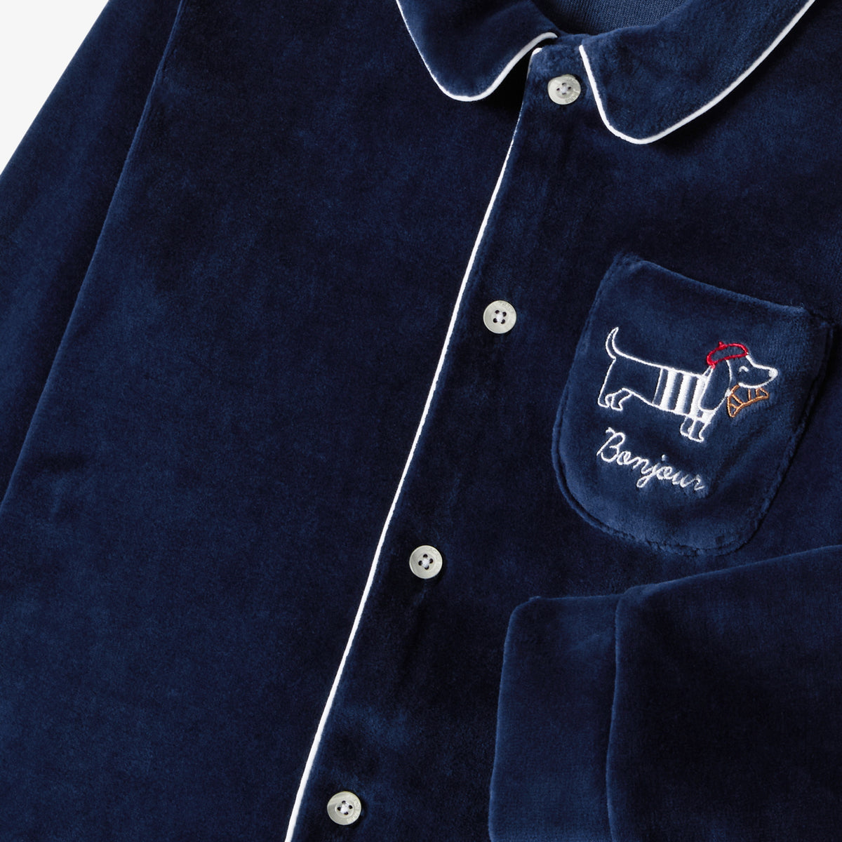 Boy velvet pyjamas