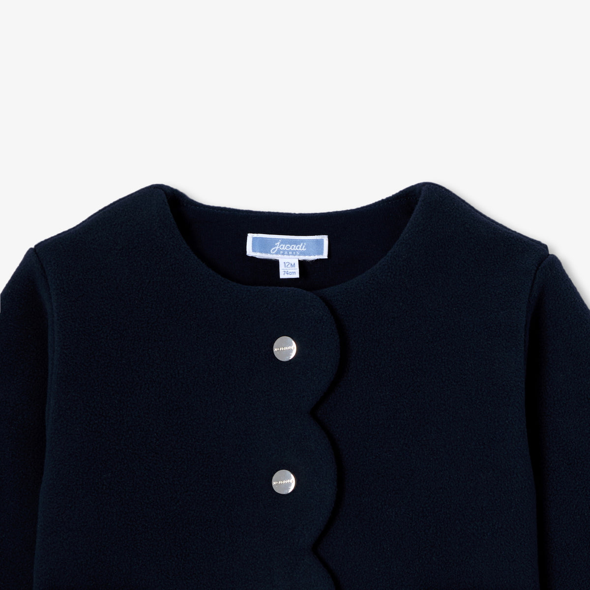 Baby girl microfleece cardigan