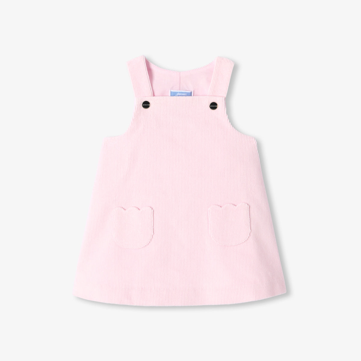 Baby girl velvet pinafore dress