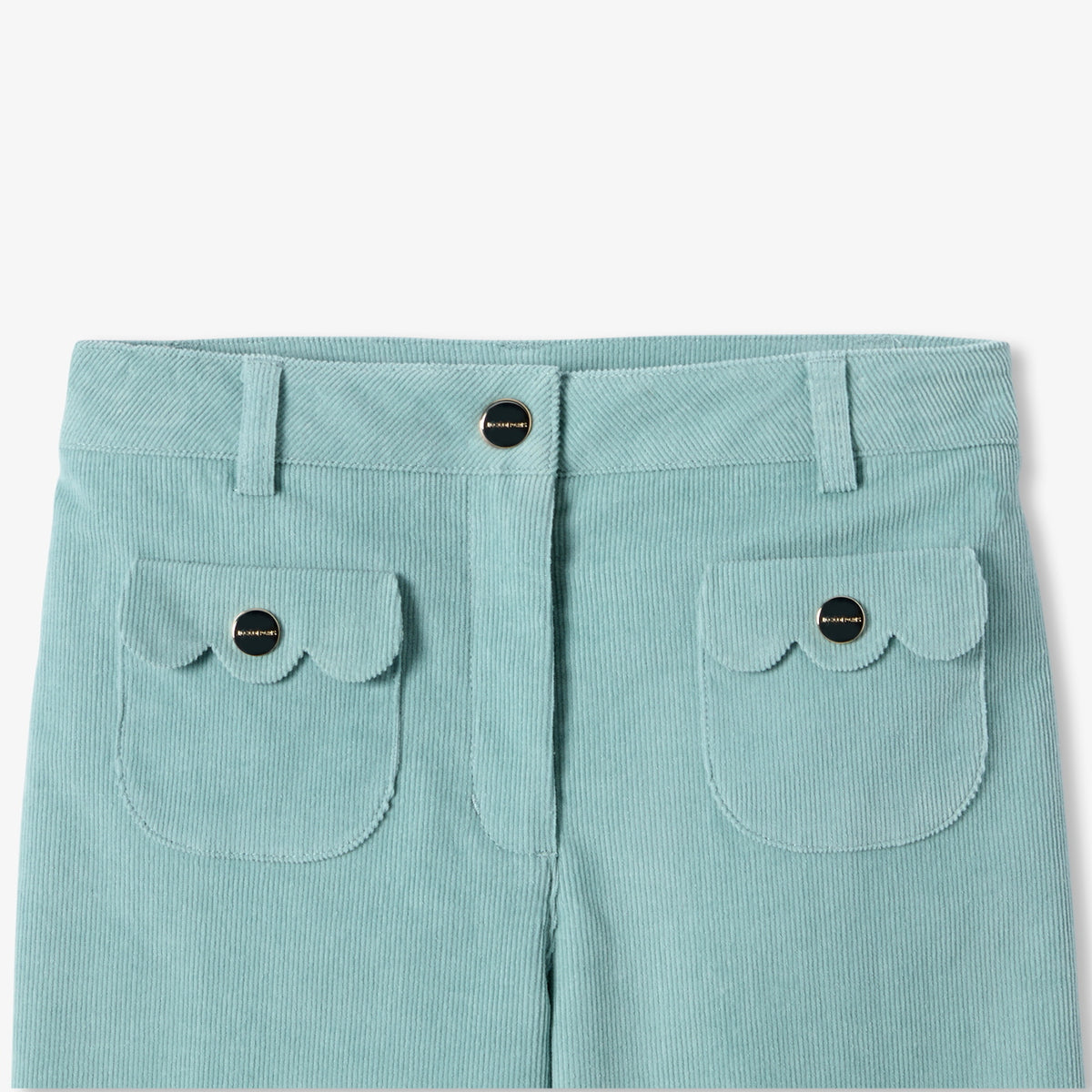 Girl wide-leg trousers in needlecord velvet