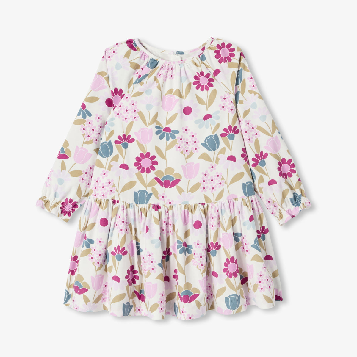 Girl fine-ribbed corduroy dress