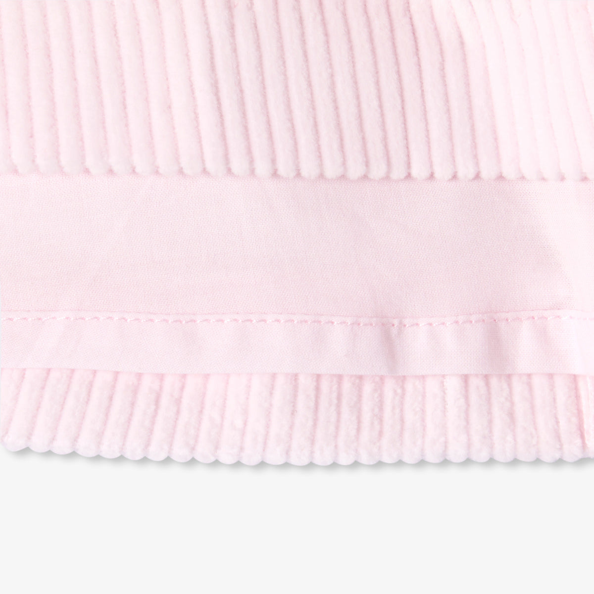 Baby girl thick-ribbed velvet pinafore dress