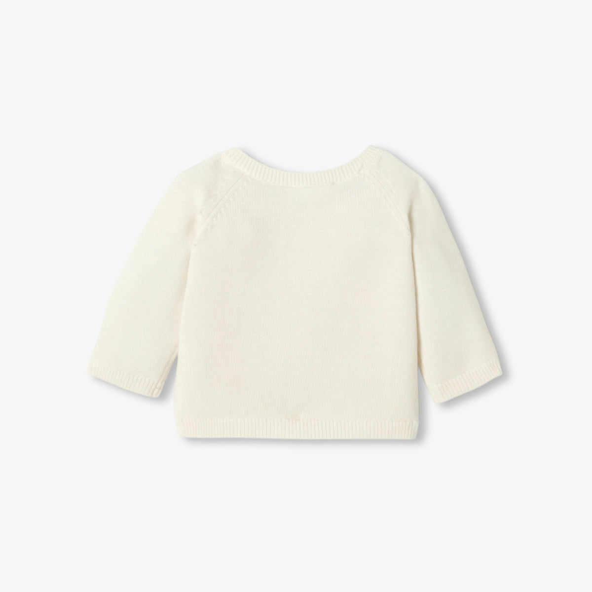 Baby girl flower intarsia cardigan