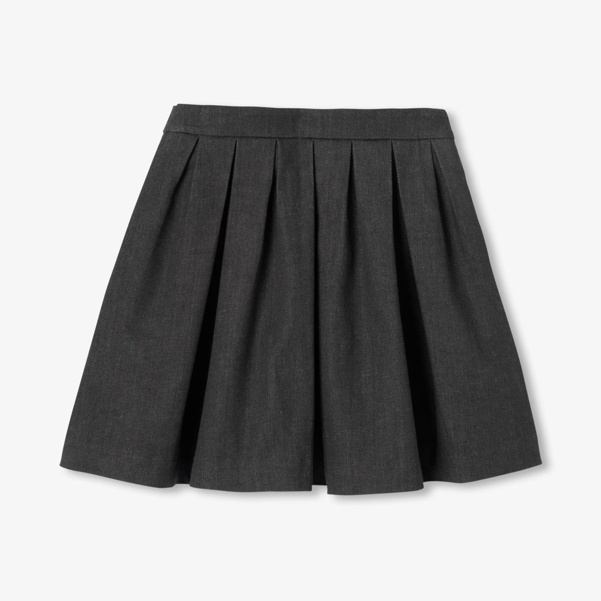 Girl embroidered denim skirt