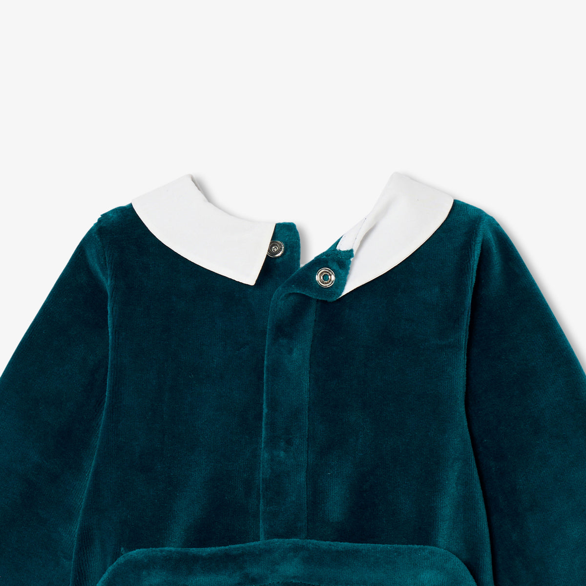 Baby boy collar velvet pyjamas