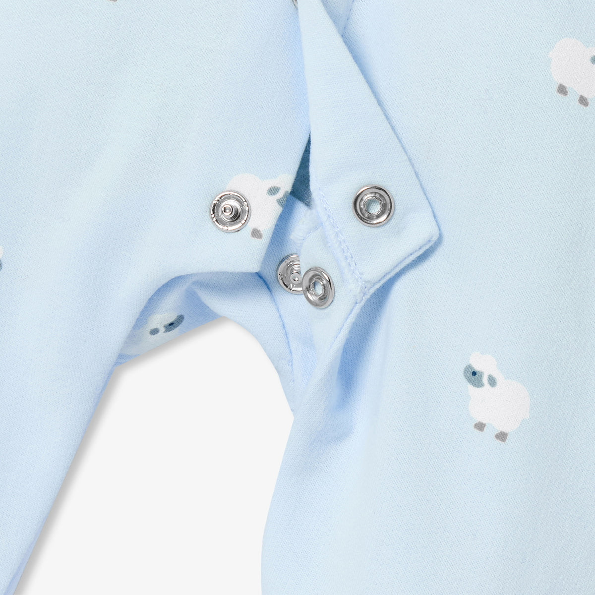 Baby boy fleece pyjamas with sheep motif