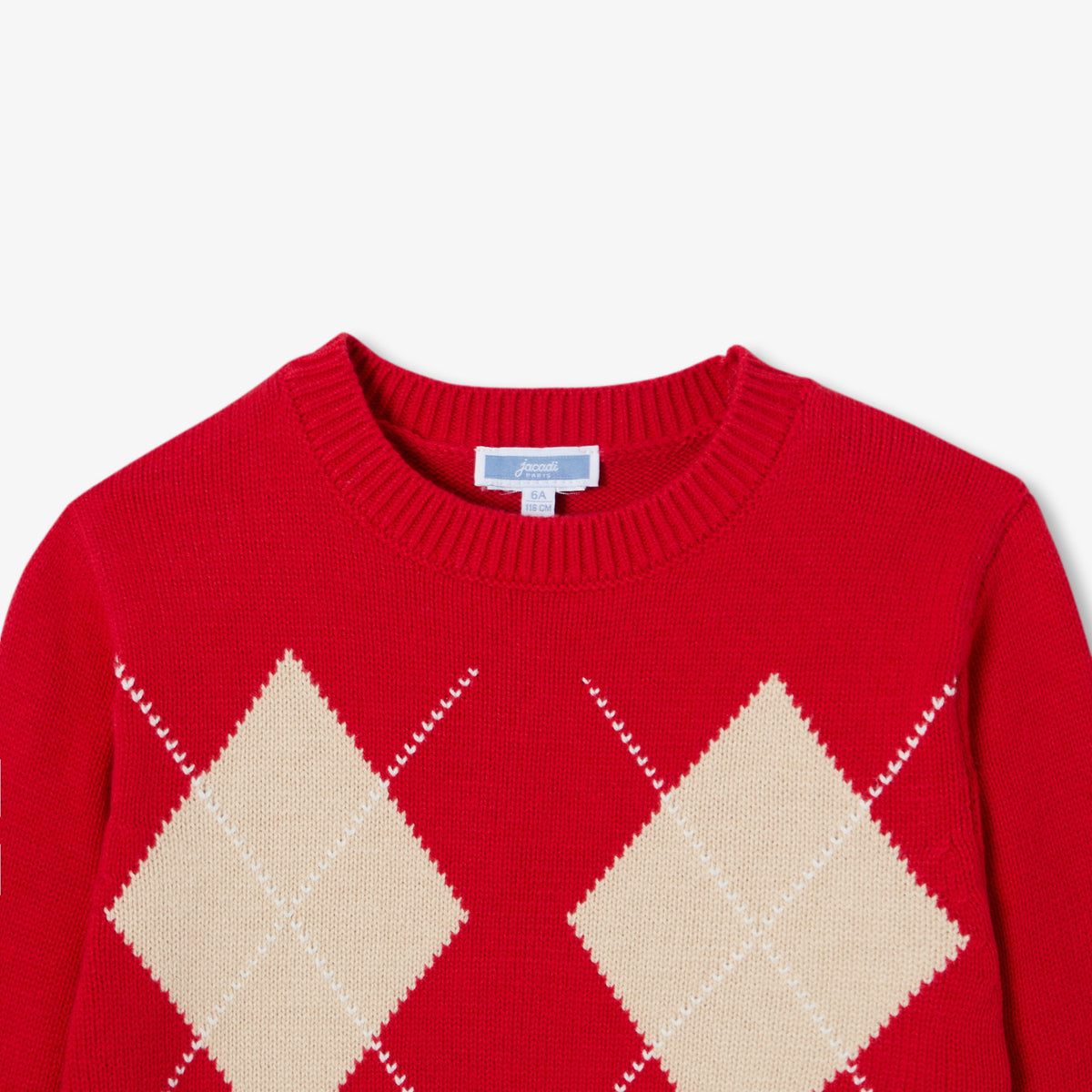 Boy argyle jacquard jumper