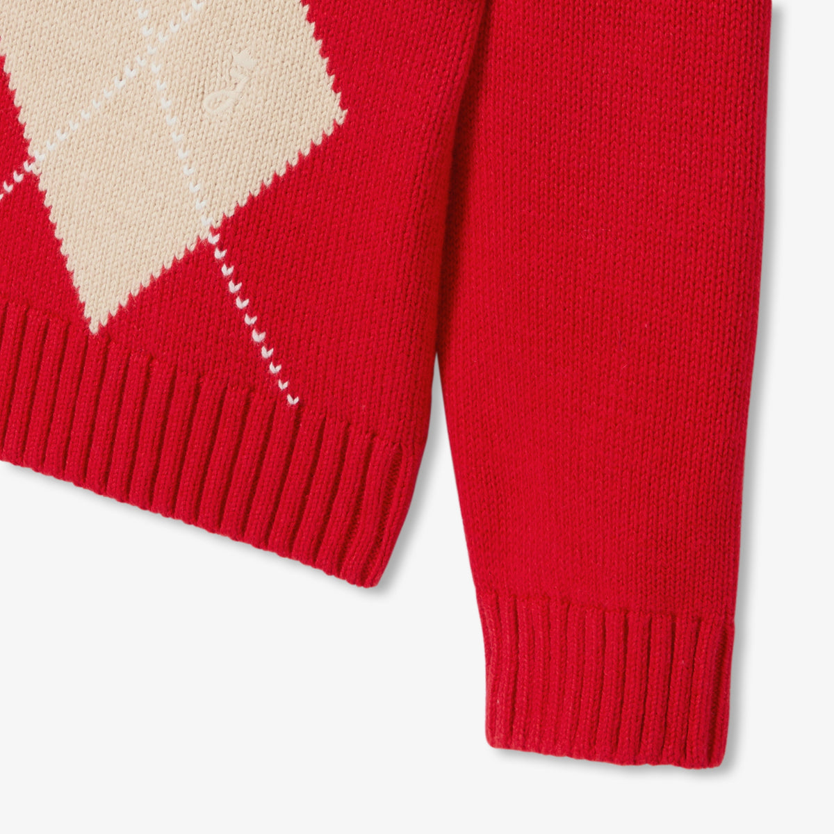 Boy argyle jacquard jumper