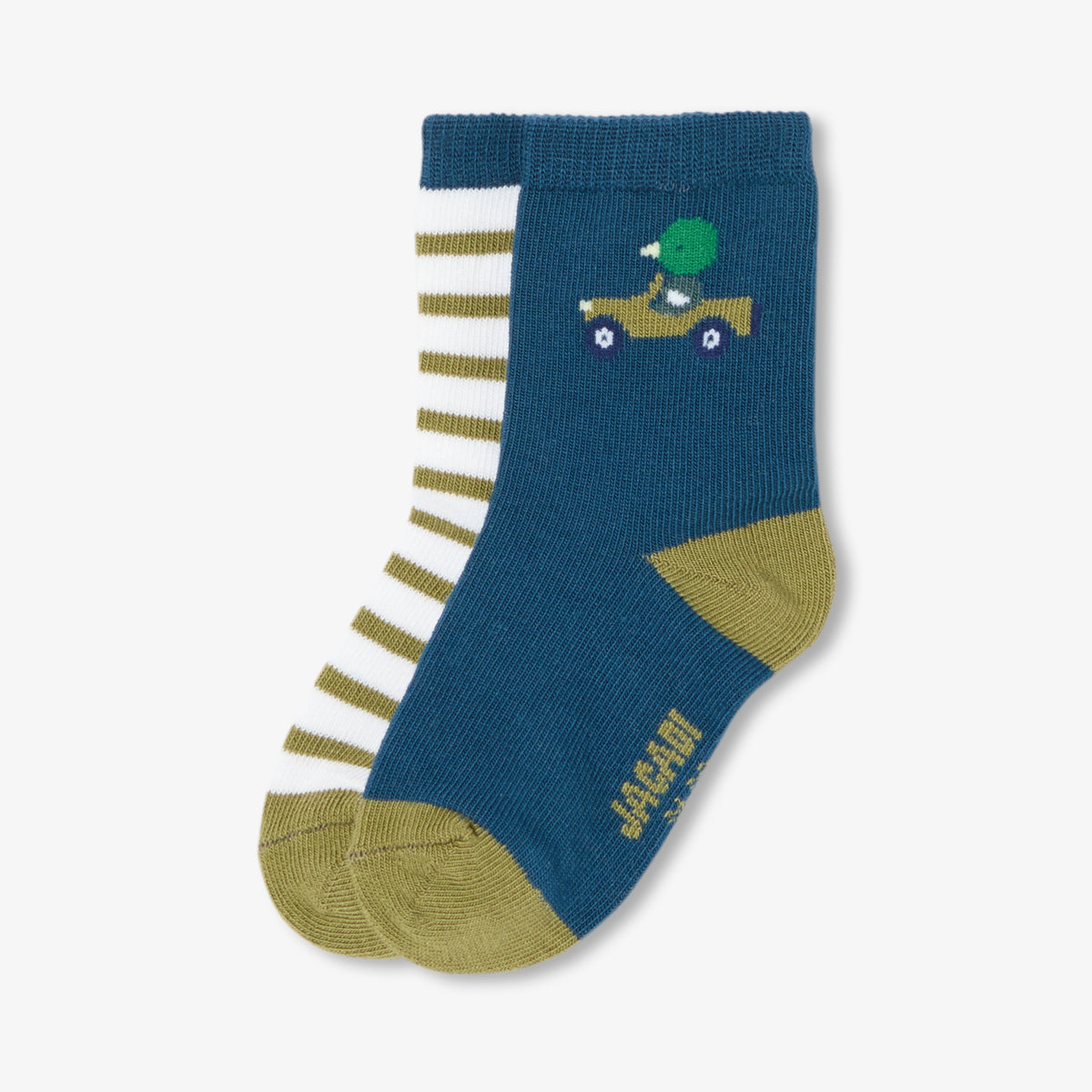 Duo de chaussettes bébé garçon en coton