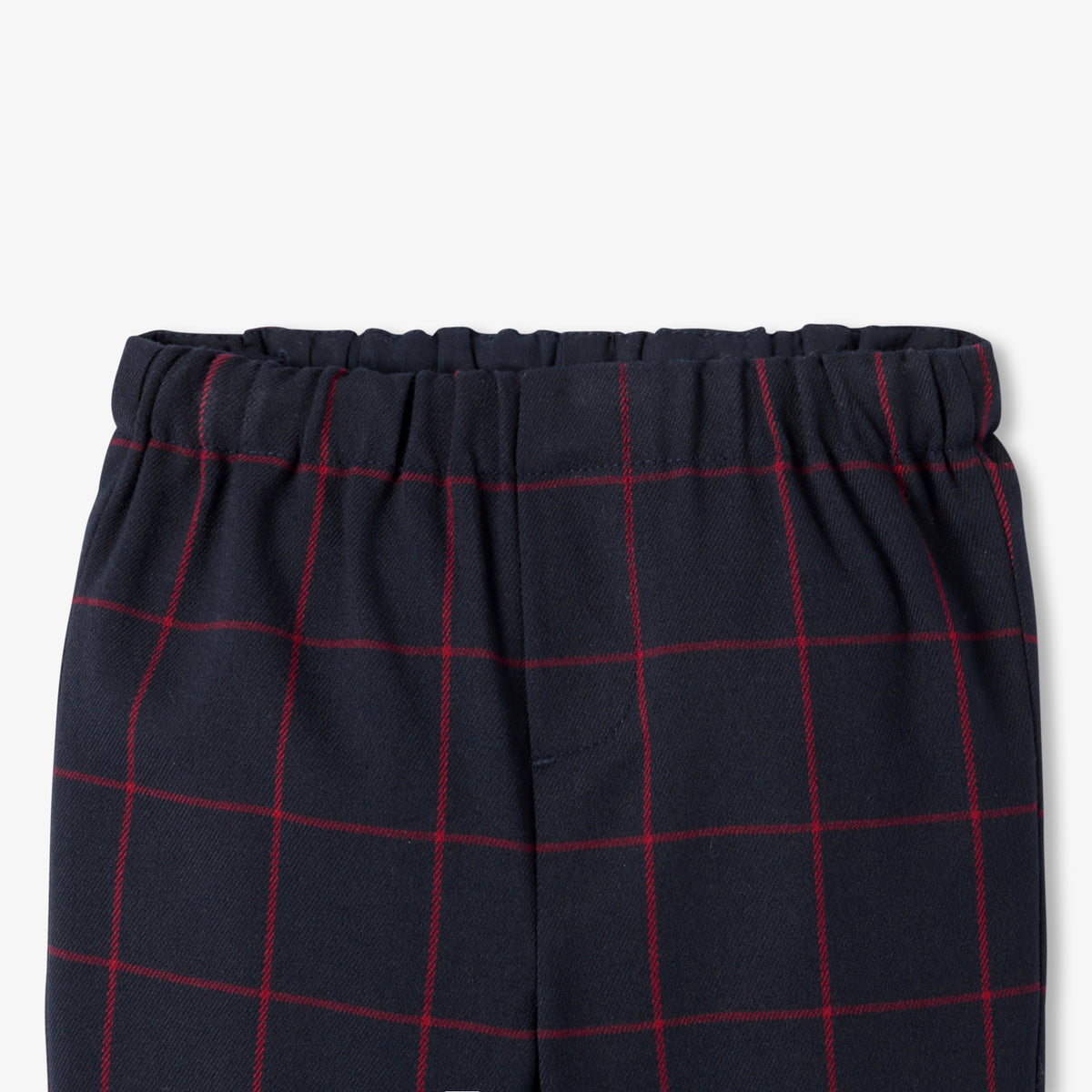 Baby boy checked flannel trousers
