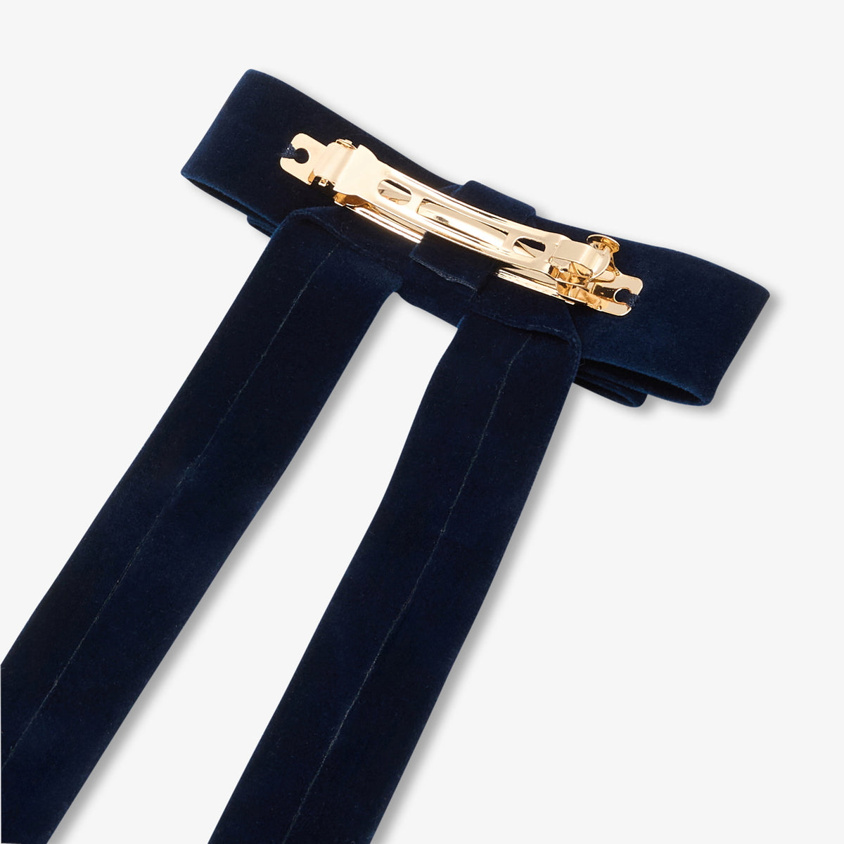 Girl velvet bow barrette