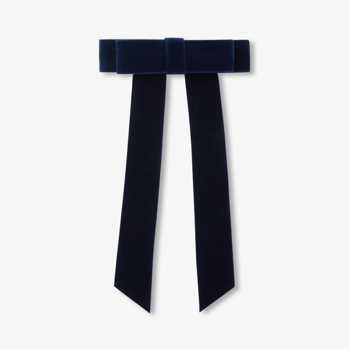 Girl velvet bow barrette